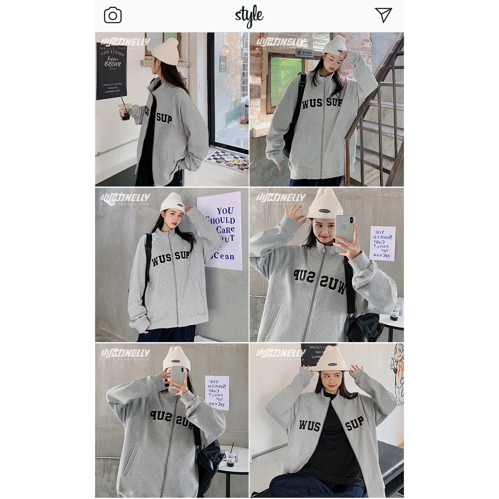 [SẴN] Áo khoác nỉ Nelly unisex mẫu mới 2021 mã 001 | BigBuy360 - bigbuy360.vn