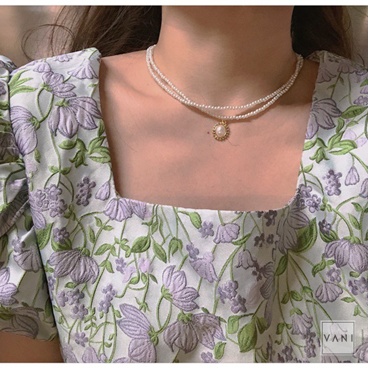 Choker Hạt Châu 2 Vòng Nhân Tạo Necklace Trend - Vani.store