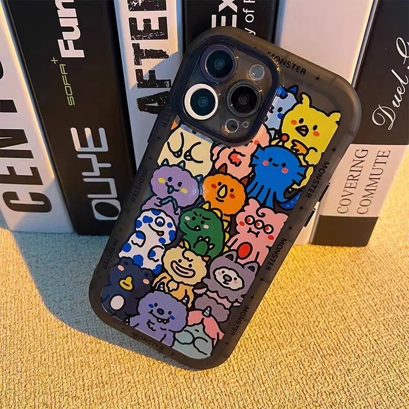 Ốp Điện Thoại Silicon TPU Mềm Trong Suốt Họa Tiết Dễ Thương Cho iPhone 13 12 Mini 11 10 Pro XS Max X XR 8 7 6 6S Plus SE 2020