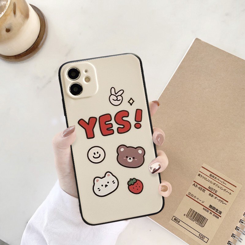 Ốp lưng icon đáng yêu cho iphone 6 s plus 7 8 plus Xr X s max 11 11 pro max 12mini 12 pro max Se2