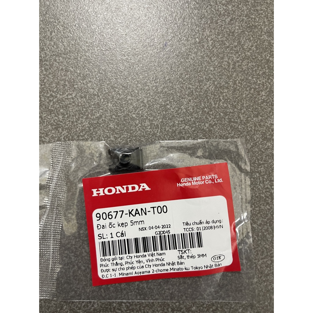 Kẹp 5 ly xài cho xe số xe ga hàng chính hãng 90677KANT00