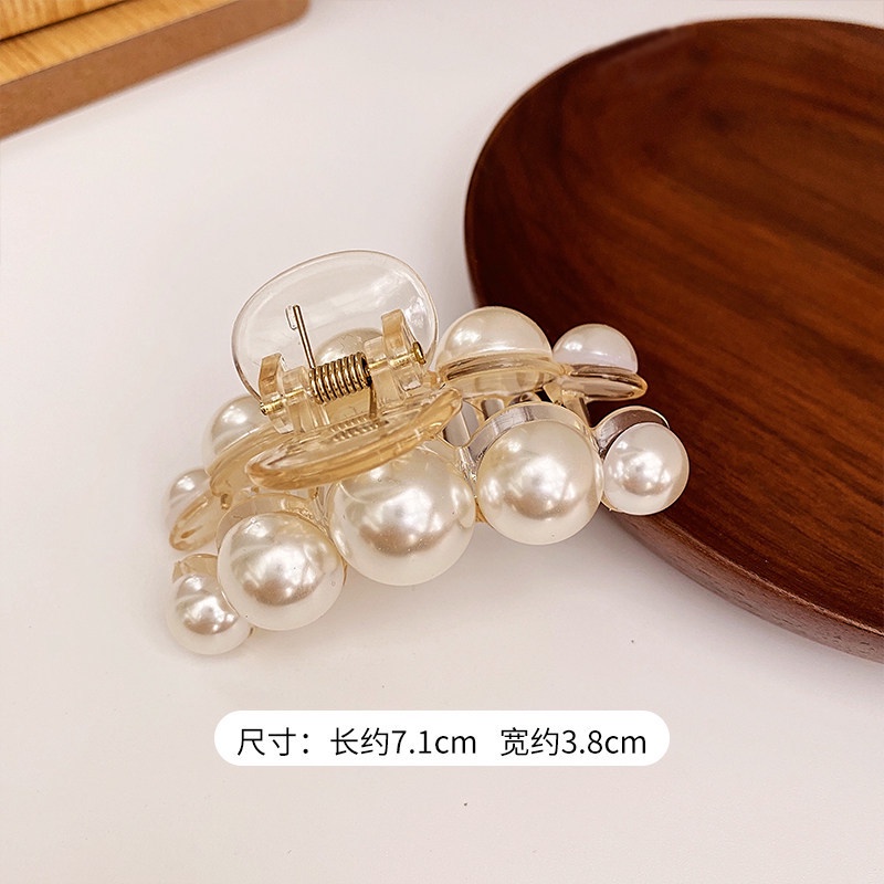 Kẹp Tóc Ngọc Trai Bằng Acrylic Thời Trang Hàn Quốc
