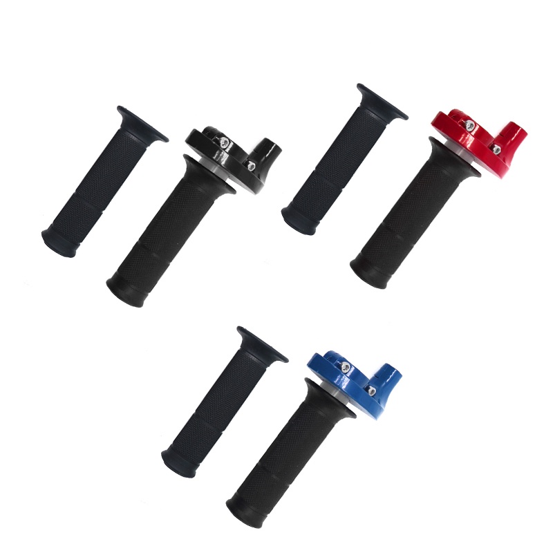 MOTOPARTS SHOP 7/8" Quick Throttle Handle Grip with Cable Universal Handlebar for Motorcycles Dirt Bike