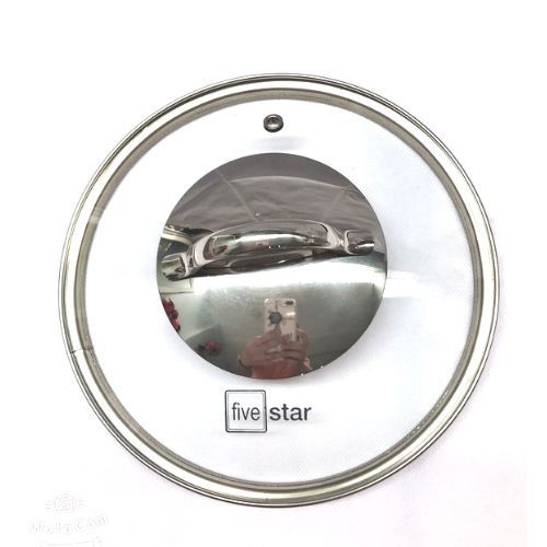 Nồi inox 304 Fivestar 3 đáy quai oval 16cm/20cm nắp kính [ BẢO HÀNH 5 NĂM]