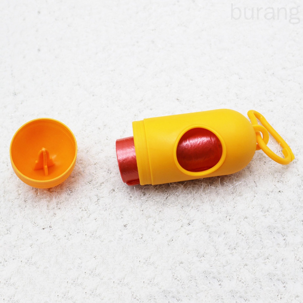 Cuộn 15 túi đựng rác bằng nhựa cỡ nhỏ sử dụng tiện lợi để đựng tã lót em bé