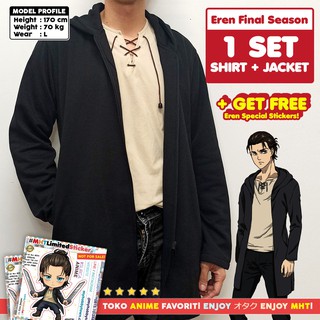 Áo Khoác Hoodie Cosplay Nhân Vật Yaegerist Trong Attack On Titan