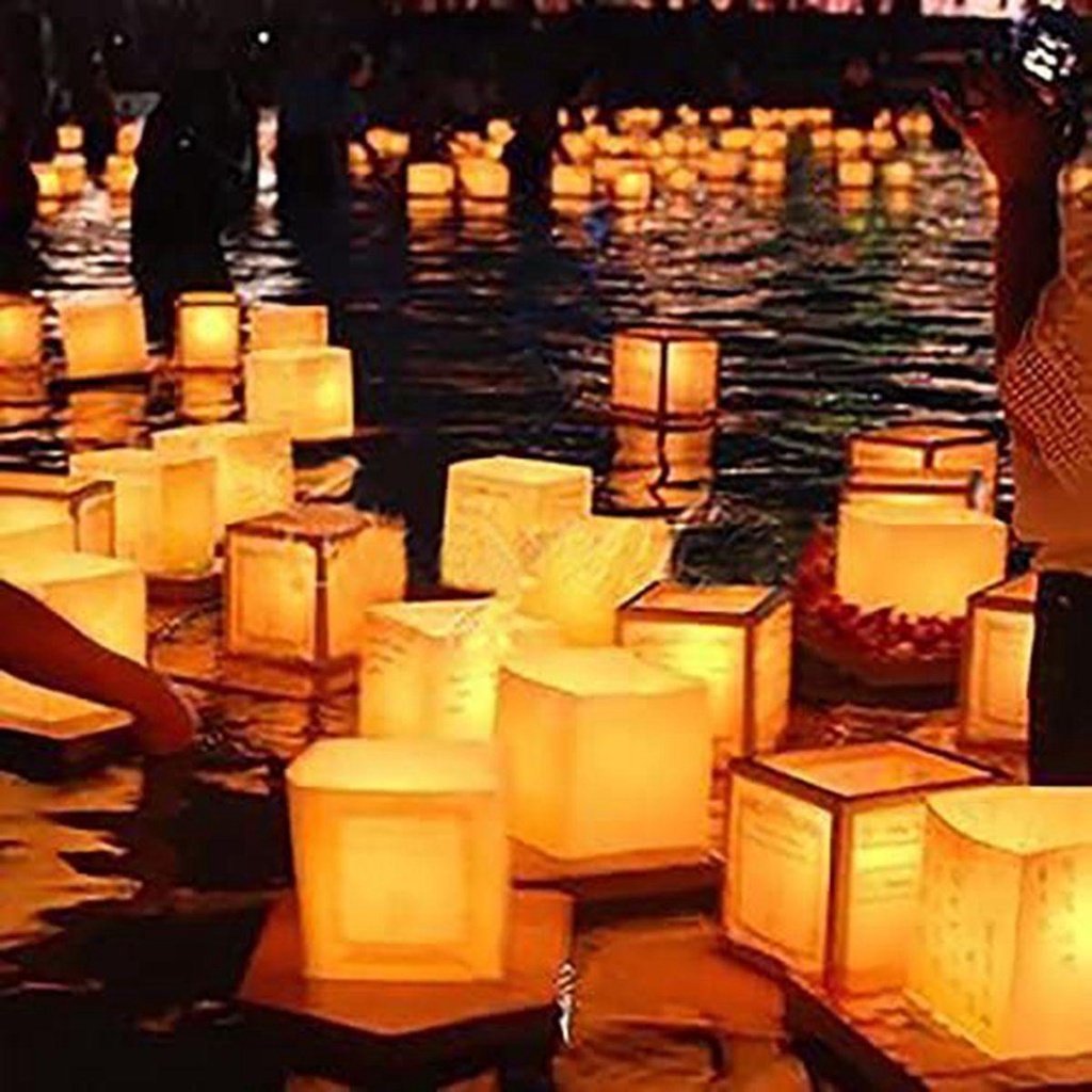 Lồng Đèn Giấy Cầu Nguyện Trung Hoa Trang Trí
