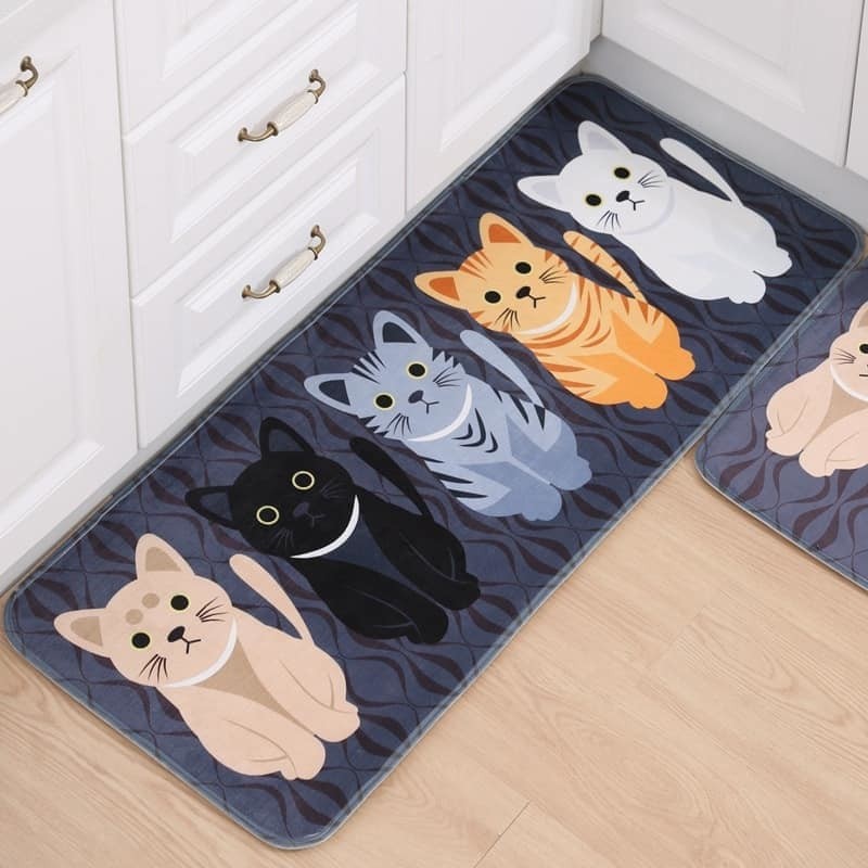 COMBO 2 THẢM BẾP-Thảm Lót Chân Chống Trượt -ĐẾ DÀY HÀNG CAO CẤP : 50x80cm và 50x120CM