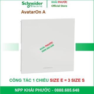 Công tắc đơn 1 chiều 16ax 16a size e cắm nhanh m3t31_e1f_we schneider avataron a - khải phước electric