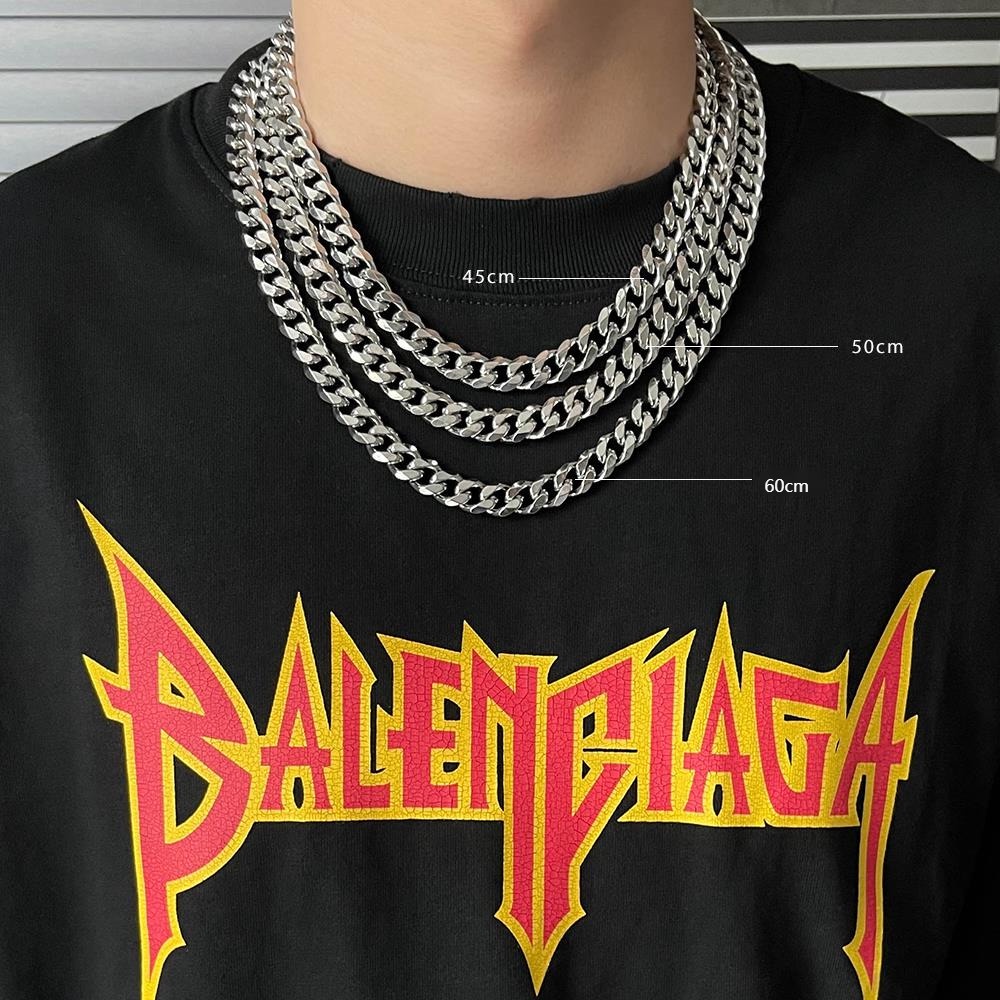 Vòng cổ Thép Titan Phong Cách hip-hop Âu Mỹ Cá Tính Cho Nam Và Nữ