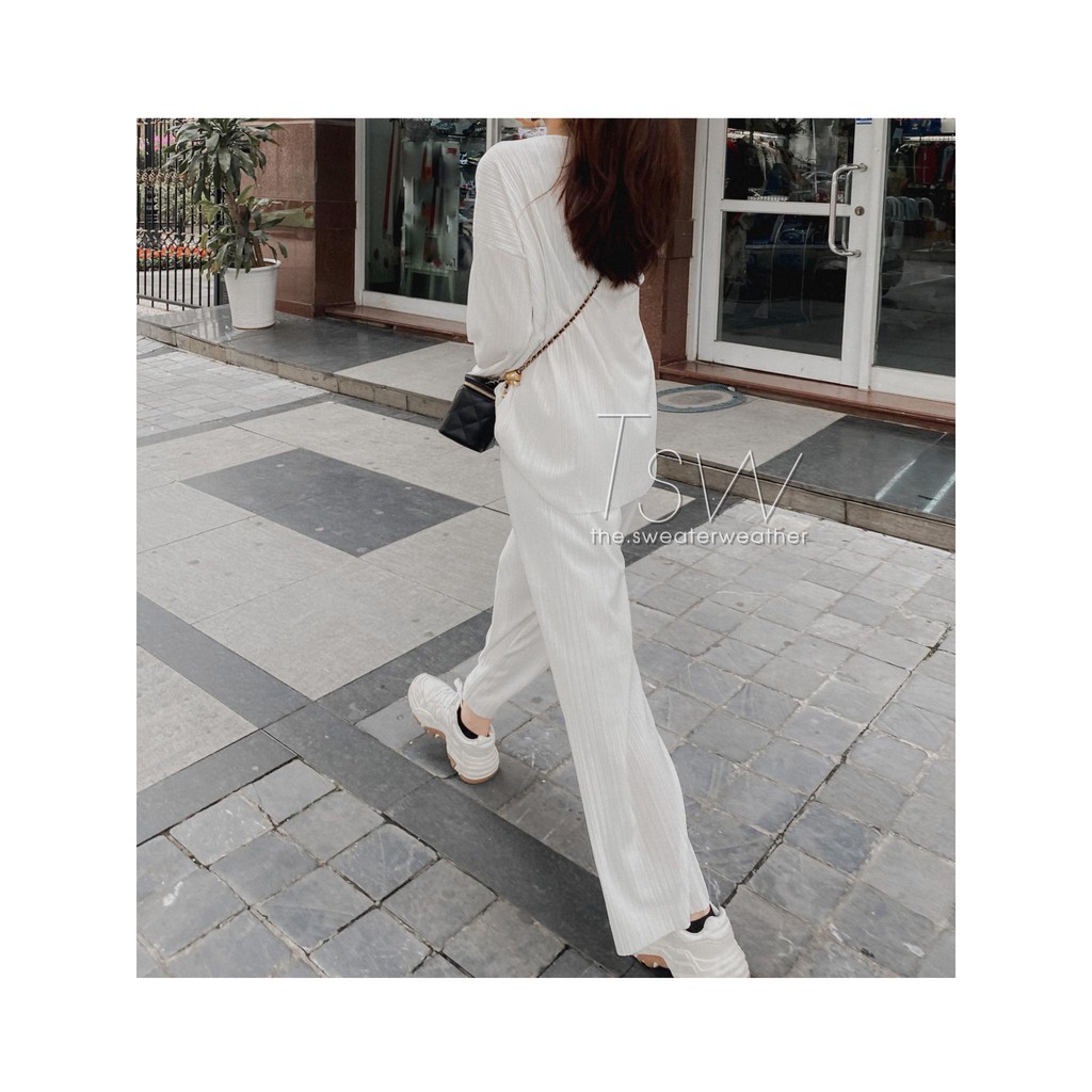 Set dập ly áo tay suông quần suông TSW (Ảnh thật) | BigBuy360 - bigbuy360.vn