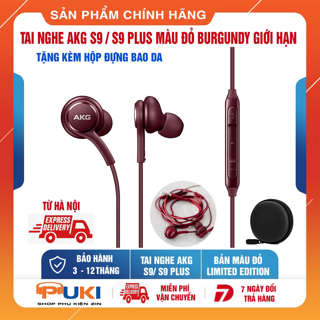 Tai Nghe Samsung S9/S9plus Phiên Bản Giới Hạn Màu Đỏ Burgundy - Tai Nghe AKG Màu Đỏ