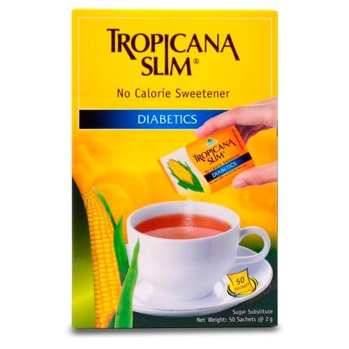 Đường bắp Tropicana Slim Diabetics (Hộp 50 gói x 2g) - Đường ăn kiêng, cho người tiểu đường