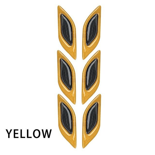 Set 6 miếng dán sợi carbon phản quang chống va chạm cho xe hơi