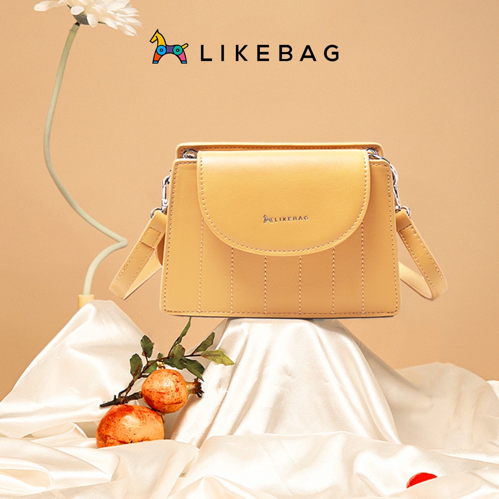 Túi đeo chéo nữ, đeo vai LIKEBAG dây quai da thời trang cao cấp 216XK9729 - LIBAGI