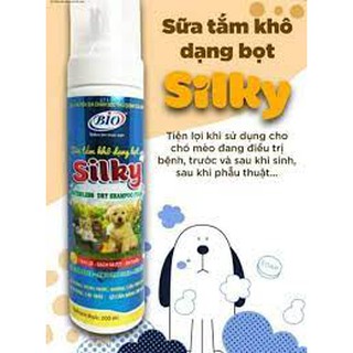 Sữa tắm khô dạng bọt silky