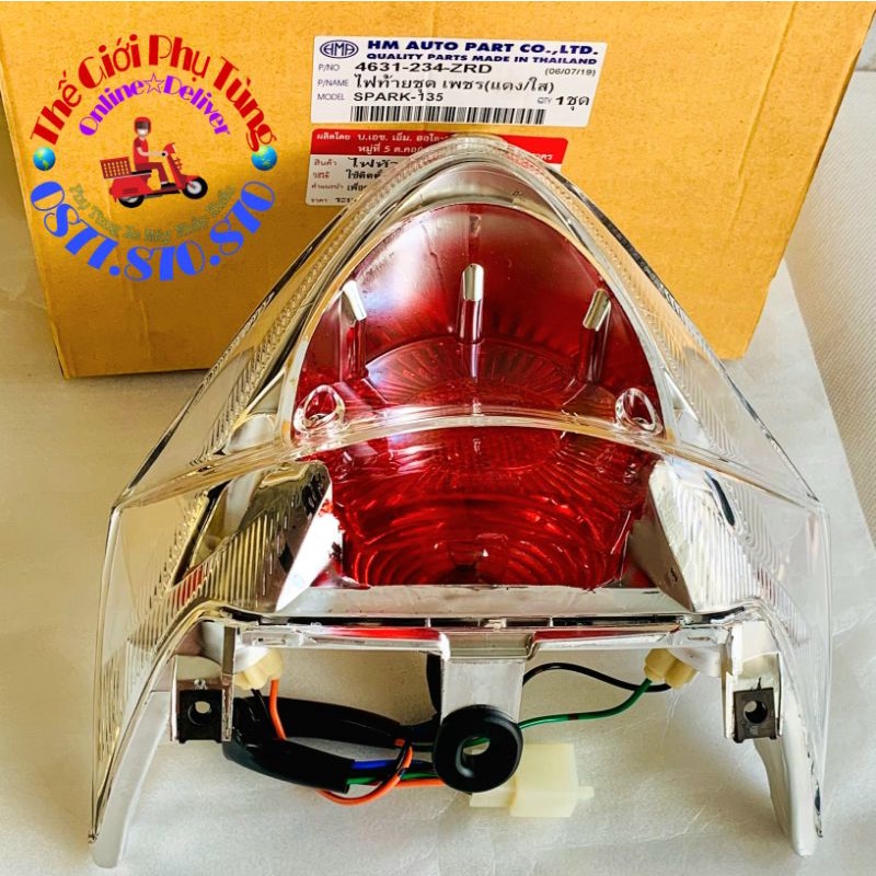 Đèn hậu - đèn sau - đèn lái Spark, Exciter 2010 zin AHM Thái Lan - 4631-234-ZRD