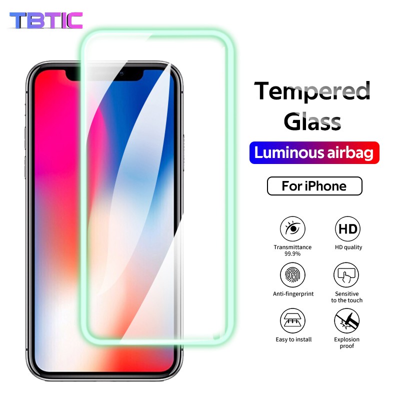 Kính Cường Lực Bảo Vệ Toàn Màn Hình TBTIC Siêu Mỏng Cho Iphone 11 Pro Max / Xs Max / Xr / X / 8 / 7 Plus