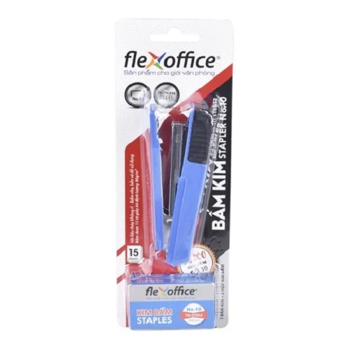 Bộ bấm kim số 10 và kim bấm Flexoffice FO-ST03-S2
