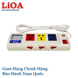 Ổ cắm kéo dài công suất lớn LiOA có đồng hồ báo điện áp hoặc công suất (3OFSSA2.5-2 3OFSSV2.5-2 3OFSSA2.5-3 3OFSSV2.5-3)