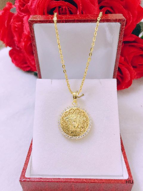 Dây chuyền Versace  bạc xi vàng
