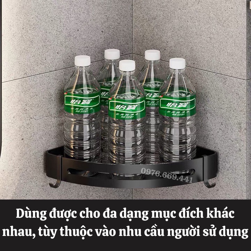 Kệ Để Đồ Nhà Tắm Kệ Góc Nhà Tắm Inox Dán Tường Siêu Dính Chống Gỉ Chịu Trọng Tải Lớn Gia Dụng Thông Minh ASAKI