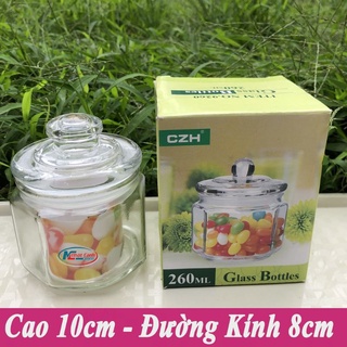 Hũ thuỷ thinh đựng gia vị có lắp chun