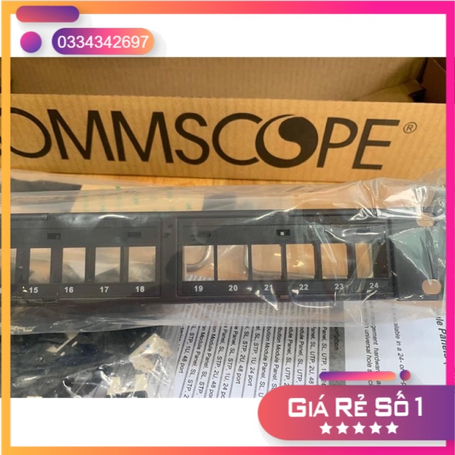 Patch panel 24 port CAT6 COMMSCOPE P/N: 760237040