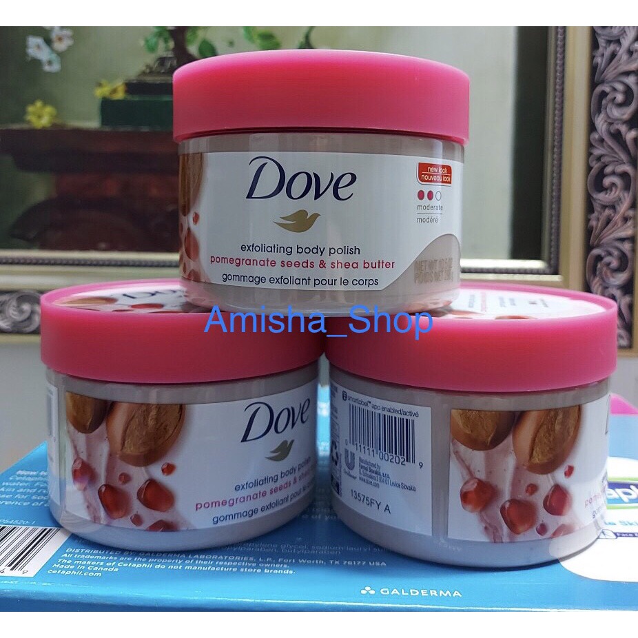 Tẩy da chết body Dove Exfoliating Body Polish  -298gr