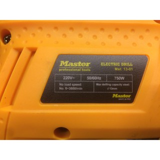 MÁY KHOAN MASTER  750W  13mm  MALAYSIA