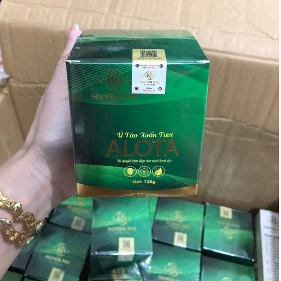Ủ Tảo Xoắn Tươi Alota Huyền Phi 100% Tảo Tươi Dưỡng Trắng Cấp Ẩm Tái Tạo Da