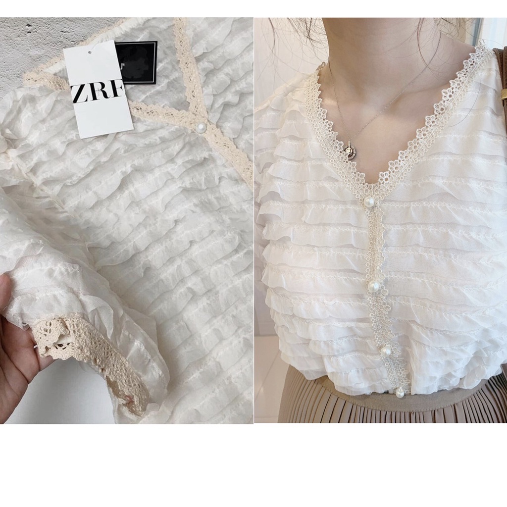 ÁO SÓNG VIỀN REN CAO CẤP