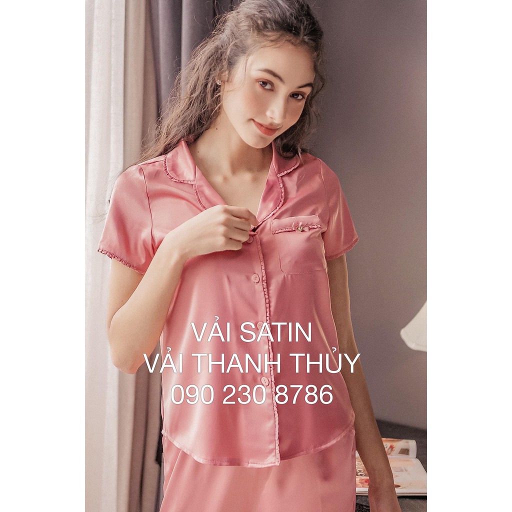 VẢI LỤA SATIN MAY ÁO DÀI - PIJAMA- DÒNG VẢI TRUNG CẤP