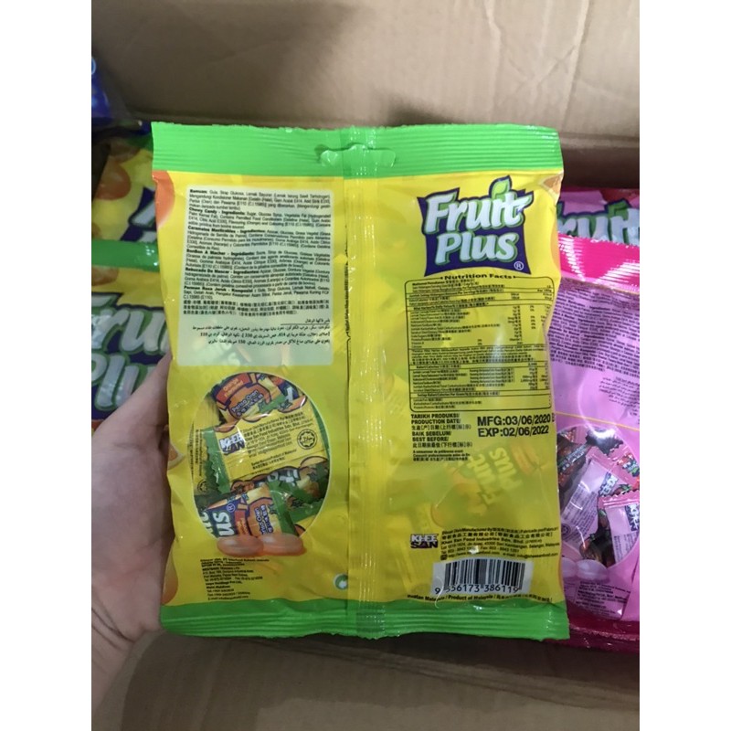 Kẹo Dẻo Trái Cây Fruit Plus Malaysia 150g