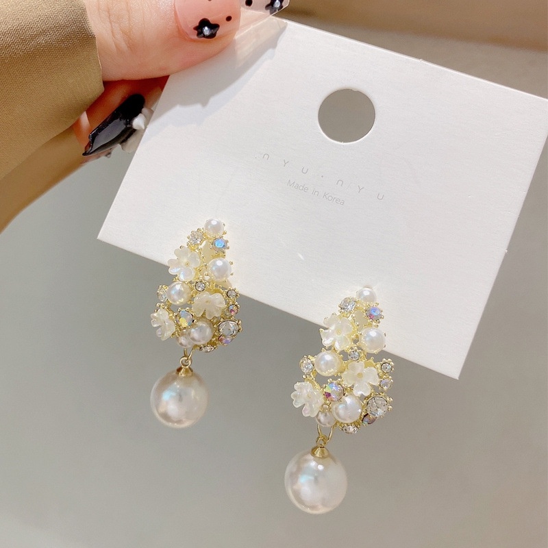 Bông Tai Bạc S925 Hình Hoa Phong Cách Hoàng Gia Pháp Thời Trang Mới Cho Nữ