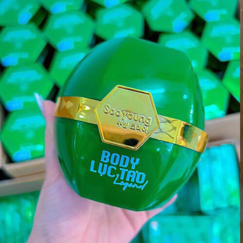 Kem Body Lục Tảo Legend Soo Young mẫu mới 2022 dưỡng trắng da toàn thân tặng kèm kích trắng lục tảo alpha arbutin