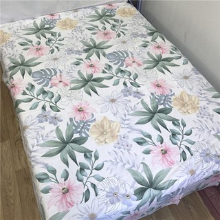 Vải may chăn ga áo gối,gối ôm khổ 2m35 hình bông hoa đua nở mùa xuân