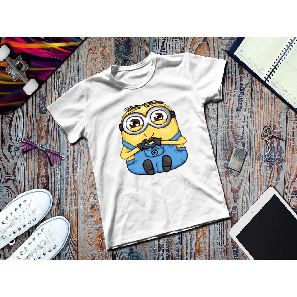 Áo thun in hình chú minion mập ú