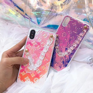 Ốp điện thoại màu laser in logo LV kiểu cổ điển cho iphone