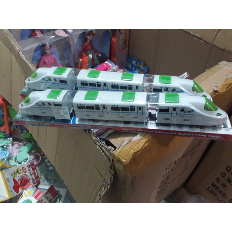 Đồ chơi trẻ em xe lửa trắng chạy pin siêu đẹp