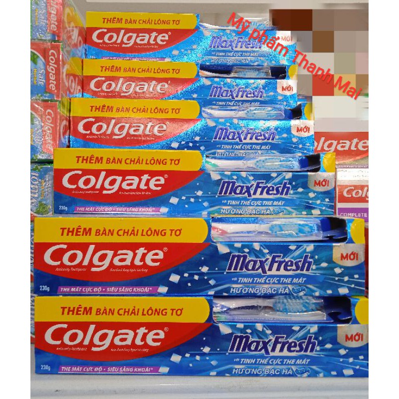 [ QUÀ TẶNG ] Kem đánh răng COLGATE Maxfresh Ngừa Sâu Răng hương bạc hà the mát 230g