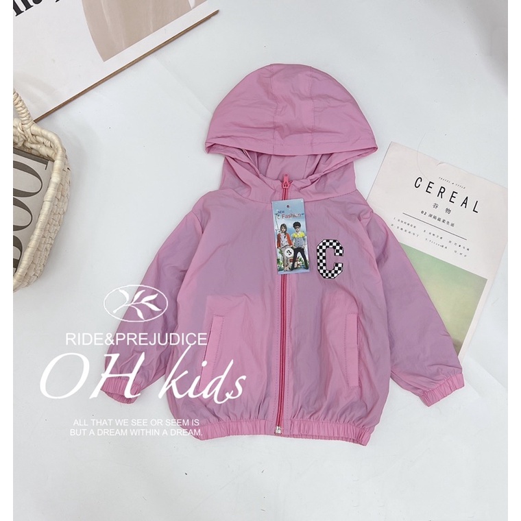 Áo khoác gió 2 lớp cho bé 10-22kg