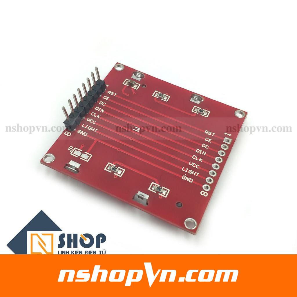 Module Màn hình Nokia 5110 LCD 5V dùng với Arduino kích thước nhỏ, khả năng hiển thị kí tự nhiều