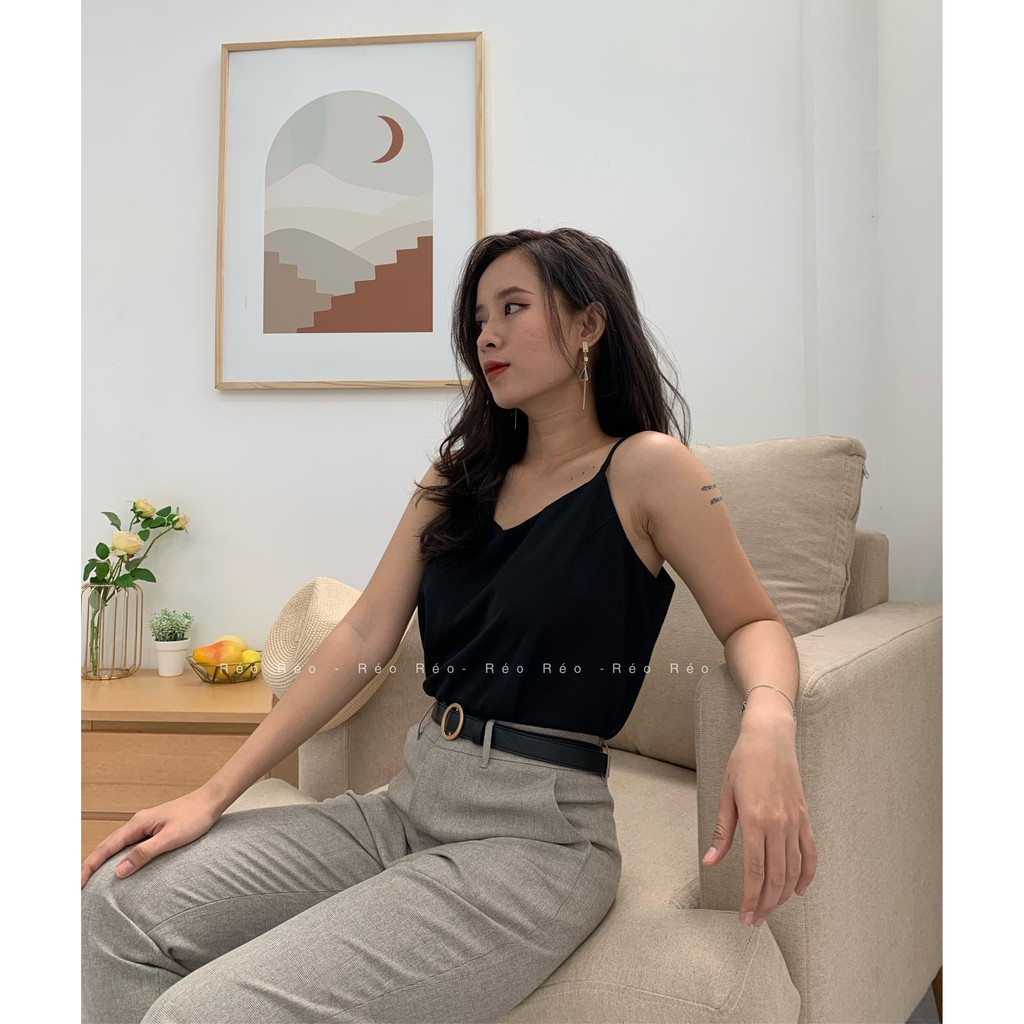 Áo lụa cao cấp 2 dây, Chất lụa cực kỳ mềm mại, chất lụa cao cấp nên dày dặn , mà cực kỳ mát | BigBuy360 - bigbuy360.vn