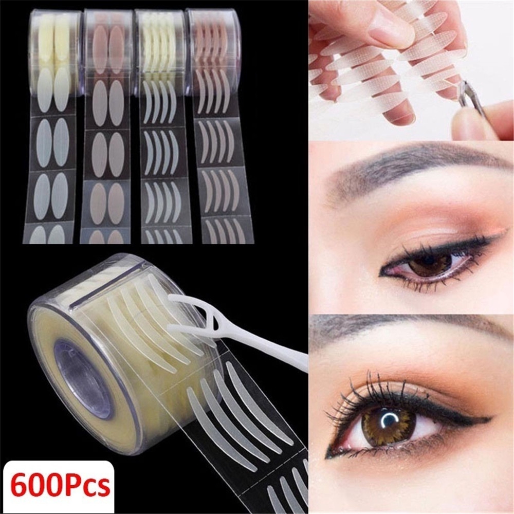 [Hàng mới về] Set 300 Cặp Gồm 600 Miếng Dán Kích Mí Không Lộ Thoáng Khí Độc Đáo Cho Nữ