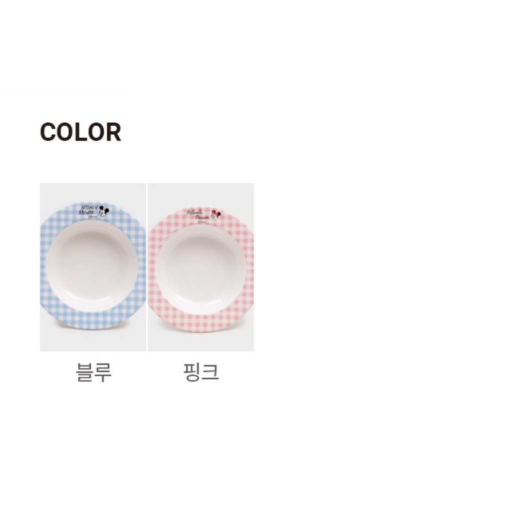 DAISO Tô Melamine 20cm In Họa Tiết Mickey / Minnie Phong Cách Hàn Quốc