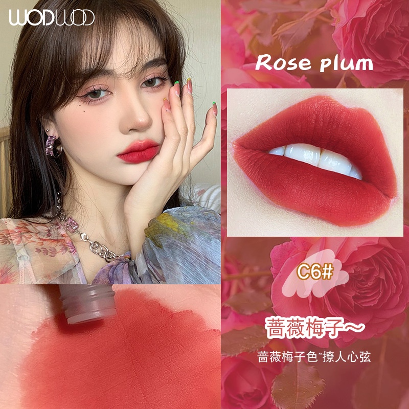 [Hàng mới về] Son lì Wodwod chất son mềm mịn như nhung màu trắng đào | BigBuy360 - bigbuy360.vn