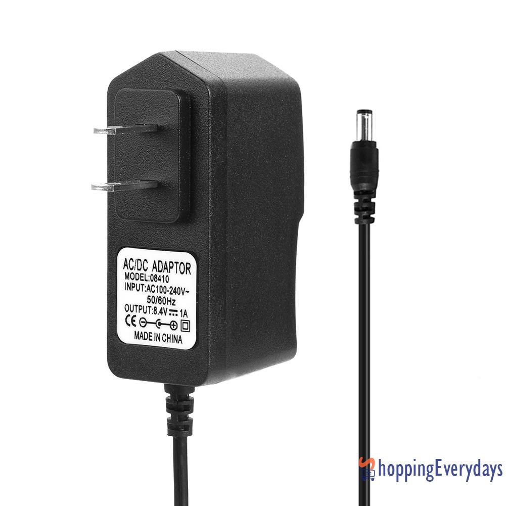 【sv】 8.4V 1A 18650 Lithium Battery Charger DC5.5mm Plug Power Adapter Charger