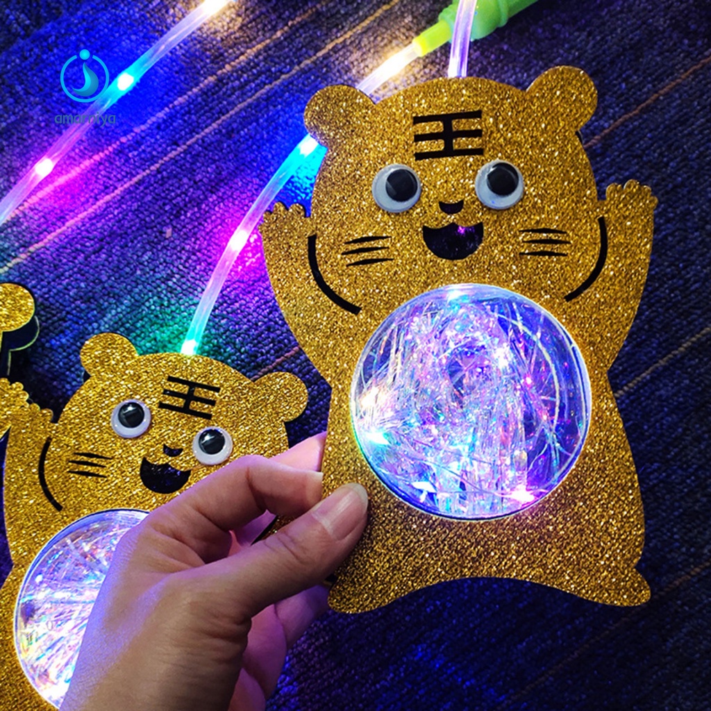 Đèn Lồng LED Phát Sáng Hình Con Hổ Dễ Thương Tiết Kiệm Năng Lượng