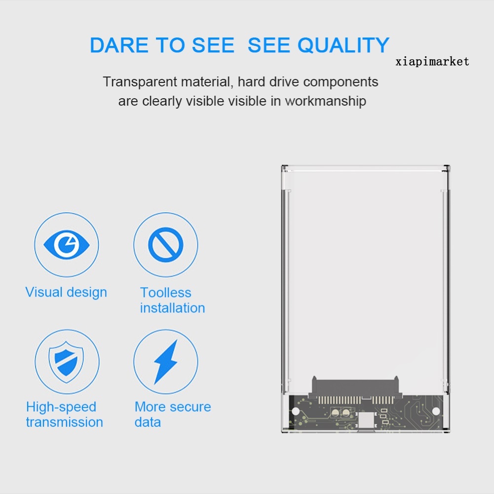 Hộp Đựng Ổ Cứng Ngoài Usb 3.0 / 2.0 5gbps 2.5inch Sata Hdd Ssd Ốp | BigBuy360 - bigbuy360.vn